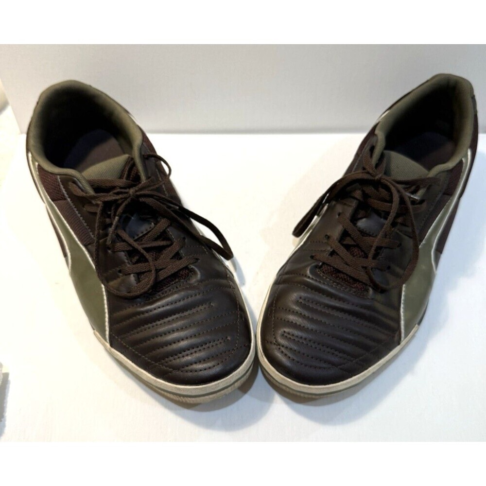 PUMA Momentta Vulc Sala Soccer Men's Shoes Sneakers Sz 12 Brown Olive 103252